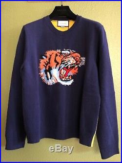 100% Authentic GUCCI Tiger LOVED Wool Intarsia Sweater