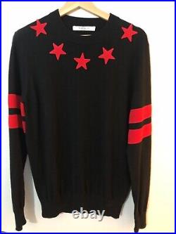 100% authentic Givenchy star embroidered sweater, sz medium