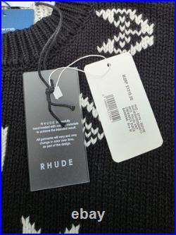 $1310 NWT Rhude Bandana Knit Sweater Size M Medium