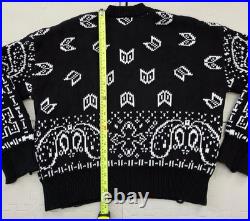 $1310 NWT Rhude Bandana Knit Sweater Size M Medium