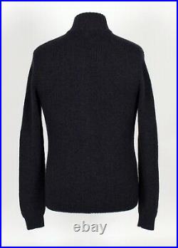$1650 LORO PIANA 100% BABY CASHMERE Full Zip Sweater Blue 50 M