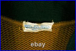 1940s Vintage Lane Tech High School Chicago Letterman Sweater Size Medium Large