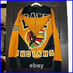 1950's Vintage Lane Tech High School Chicago Letterman Sweater Size Medium