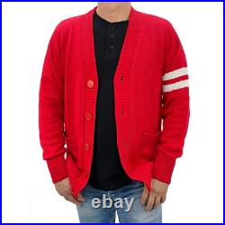 1950s Letterman Vintage Unisex Cardigan Boyfriend Button Sweater