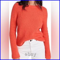 $198 NWOT Coral Velvet by Graham & Spencer Gigi Crew Neck Sweater Sz Medium