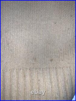 2006 Alexander McQueen Knit Long Cardigan Sweater Coat Longhorn Black White M/L
