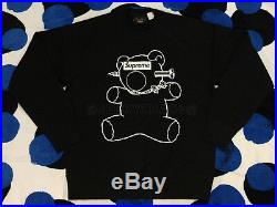 2015 S/s Supreme Cdg Box Logo Undercover Bear Crewneck Sweater Black M Medium
