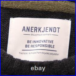 2193AP maglione uomo ANERKJENDT man wool sweater black