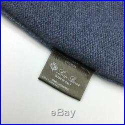 $2200 Loro Piana Men Blue BABY CASHMERE Pullover Sweater Jumper Knit Size 52 XL
