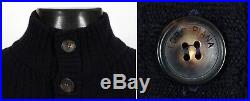 $2575 LORO PIANA 100% BABY CASHMERE Cardigan Sweater Blue 48 M Medium