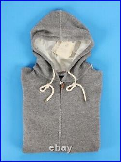 $2595 NWT BRUNELLO CUCINELLI 100% CASHMERE HOODIE HOODED Sweater Gray 48 M