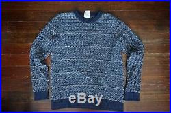$320 Mint S. N. S. Sns Herning Navy Basket Weave Stark Sweater Jumper Medium