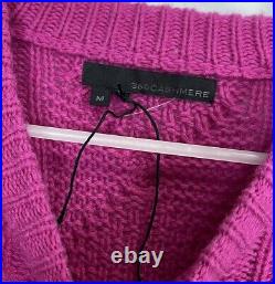 360 Cashmere Sweater Womens Medium Pink Pullover Crewneck Wool Cashmere NWOT