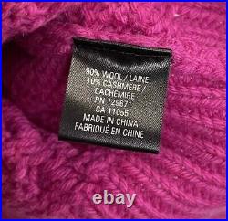 360 Cashmere Sweater Womens Medium Pink Pullover Crewneck Wool Cashmere NWOT