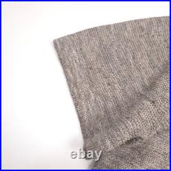 $425 Vayder Gianni Short Sleeve Knit Linen Sand Cuban Sweater Mens Size Medium