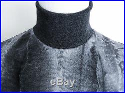 $6775 BRIONI Karakul Persian Lamb Astrakhan Fur Turtleneck Sweater Size 50 Euro