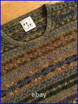 6876 Drakes Fairisle Knit Jumper Sweater M