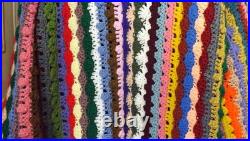 #8423 Beautiful! New Hand Crocheted Extra Long Bulky Sweater Size Med-x Large