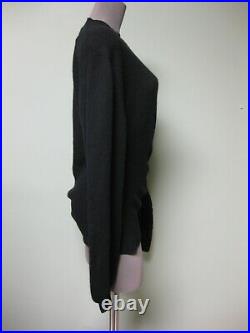 $880 Khaite Asymmetric Stretch Relaxed Slim Fit Cashmere Side Tie Sweater M Esme