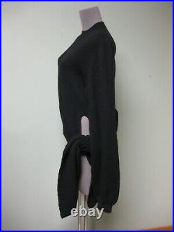 $880 Khaite Asymmetric Stretch Relaxed Slim Fit Cashmere Side Tie Sweater M Esme