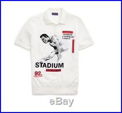 $895 Ralph Lauren Purple Label Gymnastic Limited Olympic Slim Polo Shirt Sweater