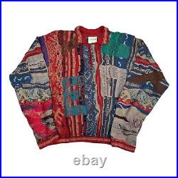 90s Vintage COOGI Mens Polo Sweater Medium Jumper Made in Australia Cosby