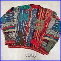 90s Vintage COOGI Mens Polo Sweater Medium Jumper Made in Australia Cosby