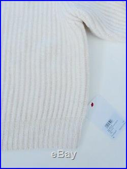 ACNE STUDIOS Wool Sweater Classic Knit, Cream, Size M, BRAND NEW With TAGS rrp$800