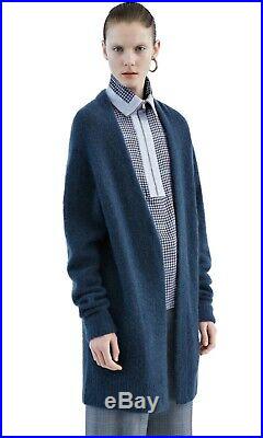 ACNE STUDIOS raya short mohair cardigan dusty blue kimono loose knit sweater M