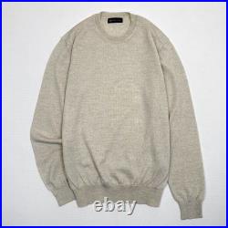AG Adriano Goldschmied Italy 100% Wool Sweater Mens M Sample Line Beige