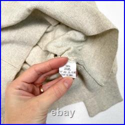 AG Adriano Goldschmied Italy 100% Wool Sweater Mens M Sample Line Beige