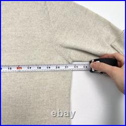 AG Adriano Goldschmied Italy 100% Wool Sweater Mens M Sample Line Beige