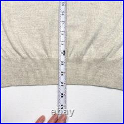 AG Adriano Goldschmied Italy 100% Wool Sweater Mens M Sample Line Beige