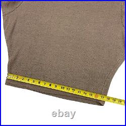 ALAIA Paris Women's Flax/Linen Knit Sweater/Jumper Beige/Brown 3/4 Sleeve MEDIUM