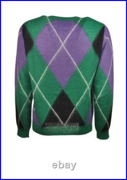 AMARANTO Men's Intense green Long-sleeve sweater