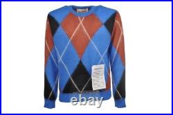 AMARANTO Men's Medium blue Long-sleeve sweater