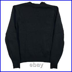 AMI Mens Merino Wool De Couer Crew Sweater Black Size M NEW RRP 240