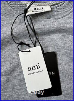 AMI PARIS Ami De Coeur Sweatshirt, Grey (S, M & L/BNWT)