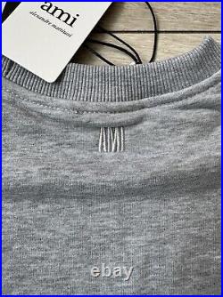 AMI PARIS Ami De Coeur Sweatshirt, Grey (S, M & L/BNWT)