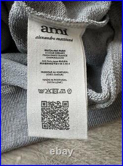 AMI PARIS Ami De Coeur Sweatshirt, Grey (S, M & L/BNWT)