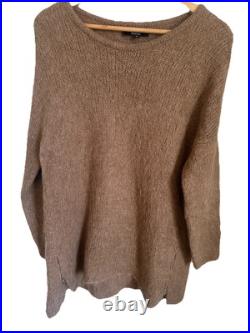AUSTRALIA ALPACA CONNECTION Jumper Medium Camel Wool Knit Oversized Sweater