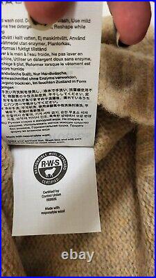 Acne Studios Men's brushed shetland wool sweater Toffee Brown- Size M-New+ta