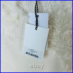 Aje Jumper Dominique NEW White Size Medium Long Sleeve Sweater