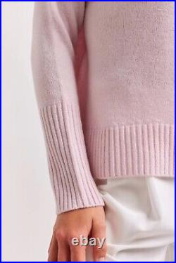 Alessandra Cashmere Turtle Neck Sweater Jumper In Pink