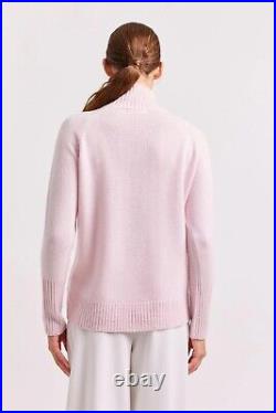 Alessandra Cashmere Turtle Neck Sweater Jumper In Pink