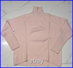 Alessandra Cashmere Turtle Neck Sweater Jumper In Pink