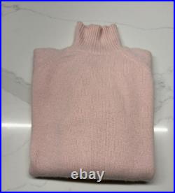 Alessandra Cashmere Turtle Neck Sweater Jumper In Pink