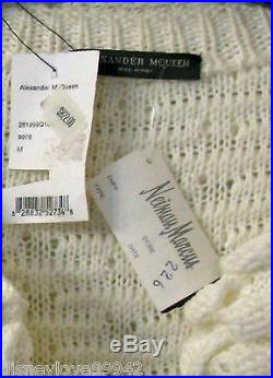 Alexander McQueen COCOON Knit Sweater Cape NWT Cream Color $2500 Medium