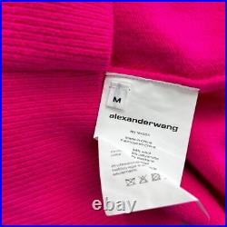 Alexander Wang Pink Knit Sweater with Crystal Bear Top