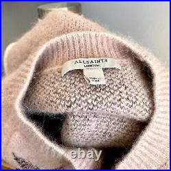 AllSaints Star Jumper Wool Alpaca Blend Sweater Pashmina Pink M
